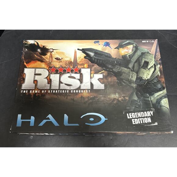 Risk Halo Legendary Edition Board Game Hasbro Strategy War 2012 100% Complete - Picture 2 of 11